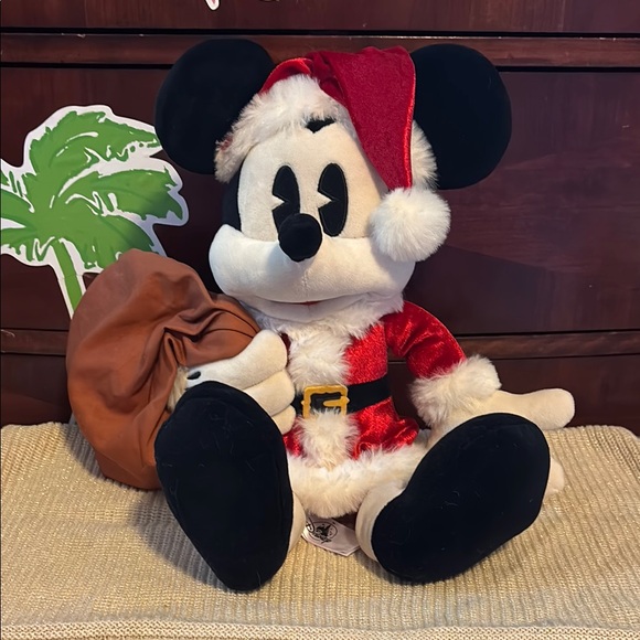 Disney Mickey Mouse Santa Plush Christmas Holidays - Picture 1 of 14